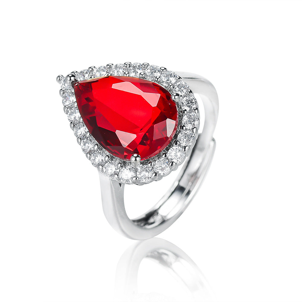 Waterdrop Zircon Gemstone Necklace