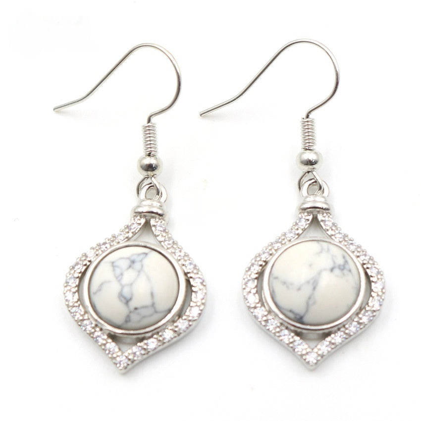 Amethyst Pack Beads Girls' Earrings Eardrops