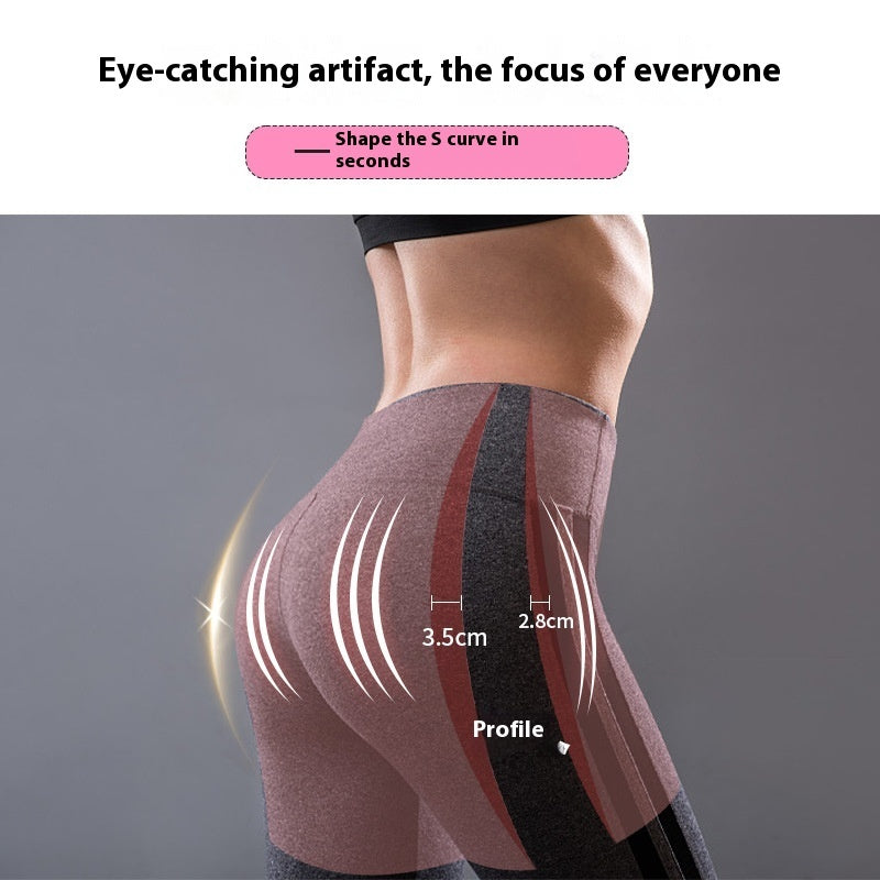 Open-end Sexy Raised Buttocks Silicone Padded Panties