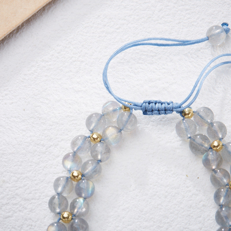 Moonstone Woven Bracelet For Women