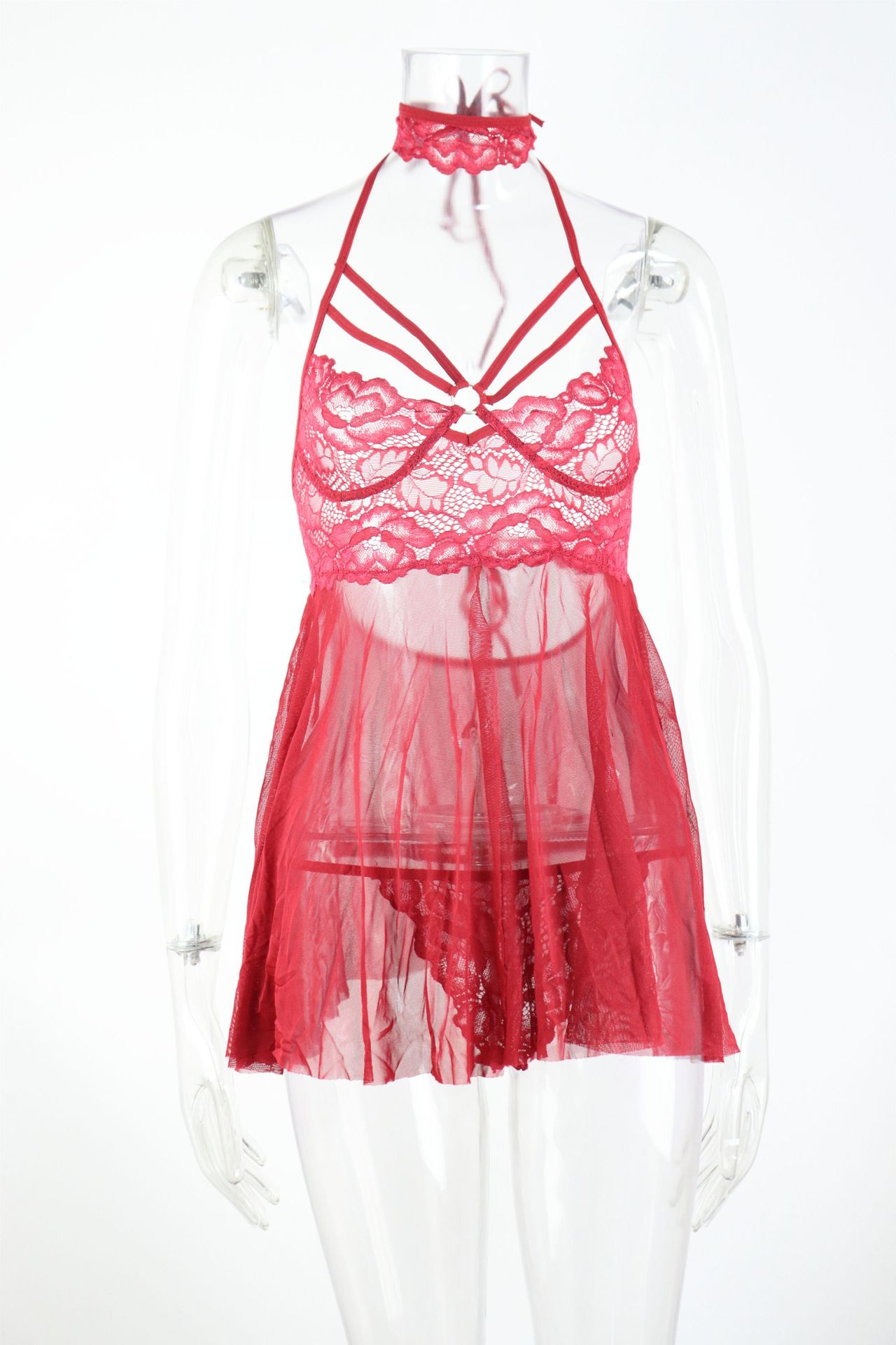 Tempting Lace Strap Nightdress Lingerie