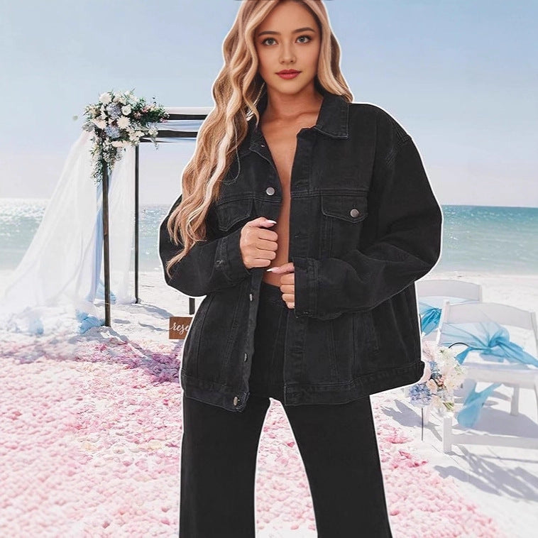 Fashion Denim Jacket Top Women