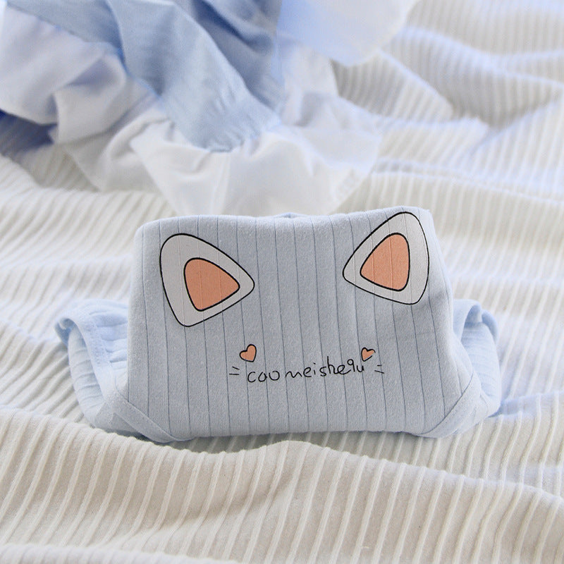 Girl Panties Secondary Anime Mid Waist Cotton Briefs