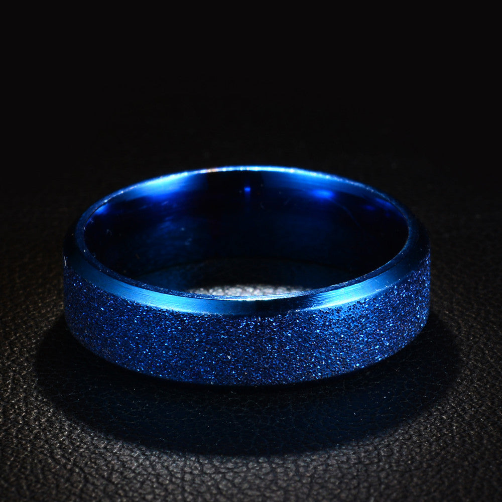 Frosted Individual Ring Stainless Steel Ring