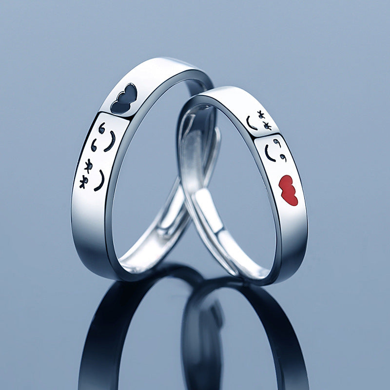 Custom Silver Boys and Girls Wedding Rings Personalized Valentine’s Day Gift Jewelry