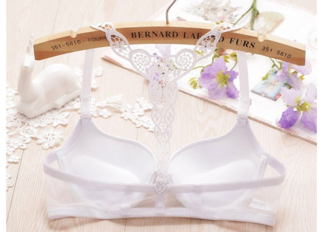 Back Girl Underwear Fashion Gather Bra One Piece