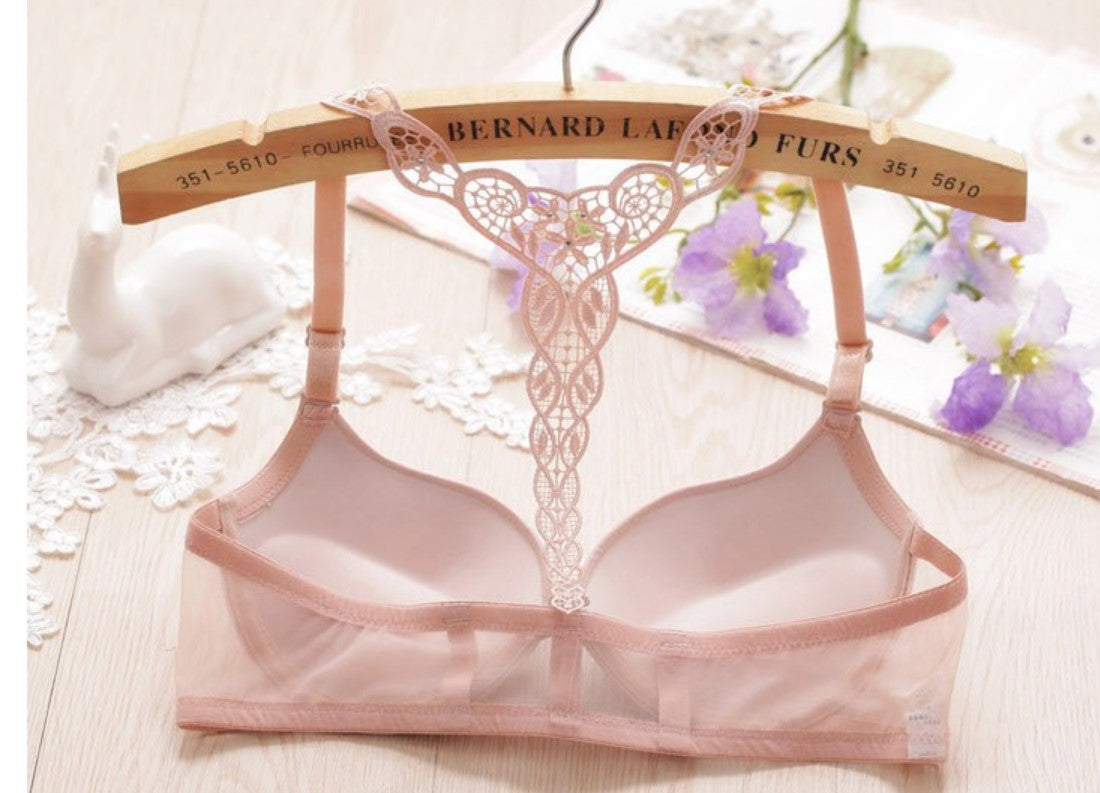 Back Girl Underwear Fashion Gather Bra One Piece