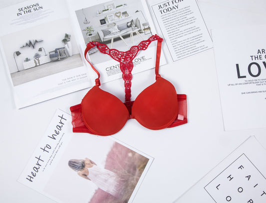 Back Girl Underwear Fashion Gather Bra One Piece