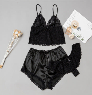 Soft Satin Lace Sleepwear Set