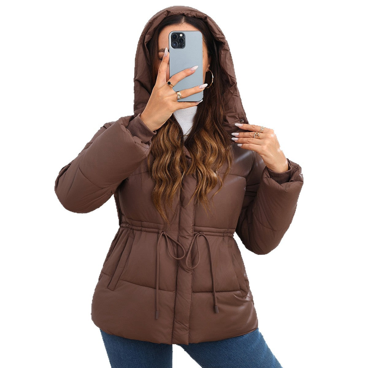 Women Puffer Coat Cotton-padded Jacket Cotton-padded