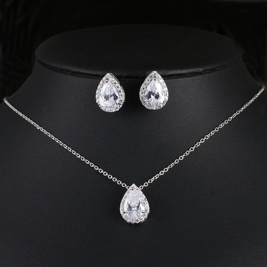 Waterdrop Gemstone Jewelry Set