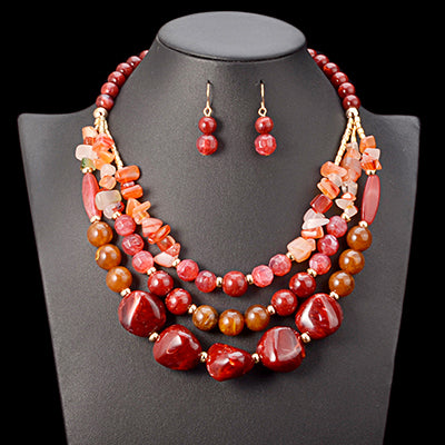 Multilayer Beaded Jewelry Set