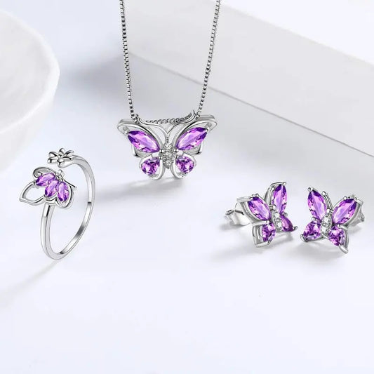 Butterfly Silver Set