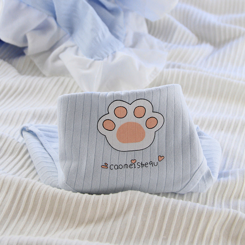 Girl Panties Secondary Anime Mid Waist Cotton Briefs