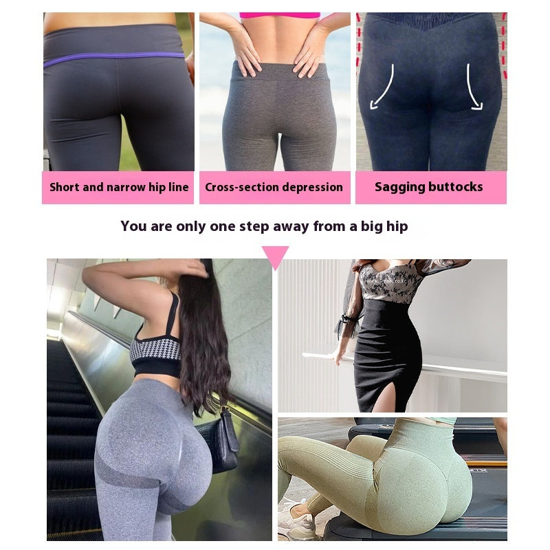 Open-end Sexy Raised Buttocks Silicone Padded Panties