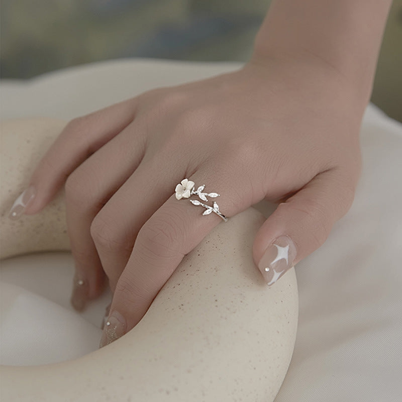 Flower Leaf Ring Women's Ring Accessories