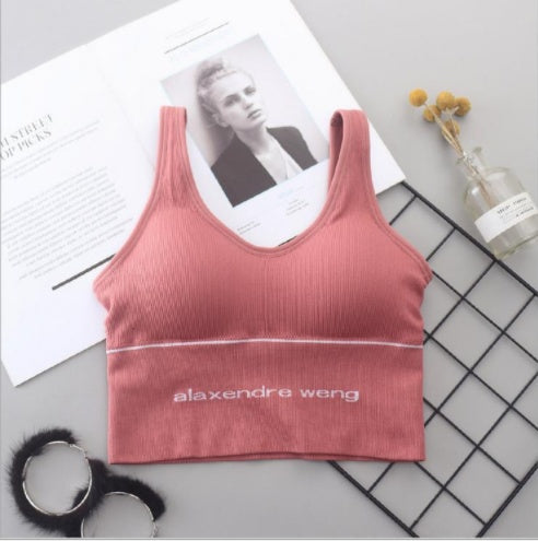 Women vest sports bra yoga mountain climbing