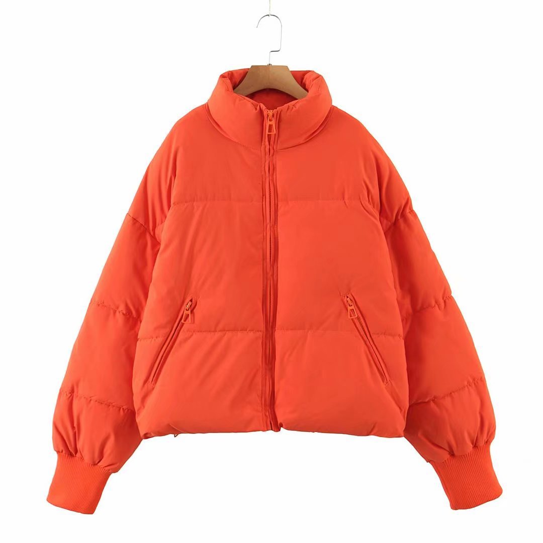 Women's Urban Leisure Versatile Stand Collar Puffer Jacket Coat