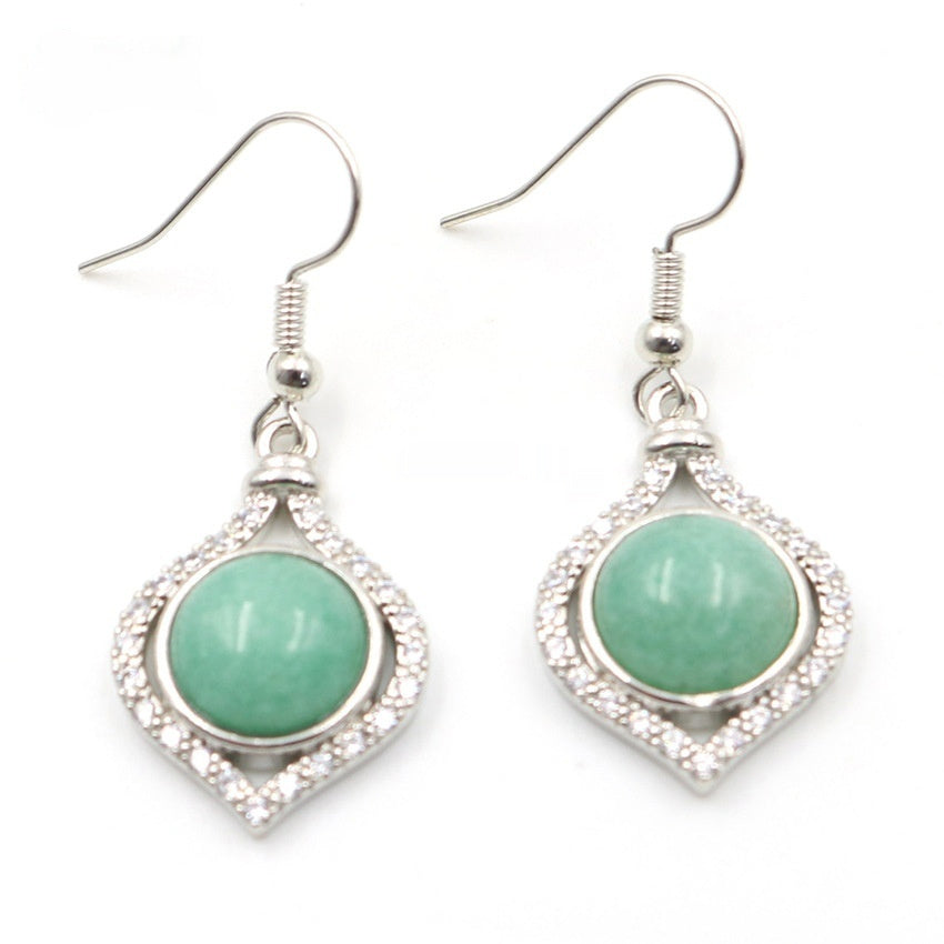 Amethyst Pack Beads Girls' Earrings Eardrops