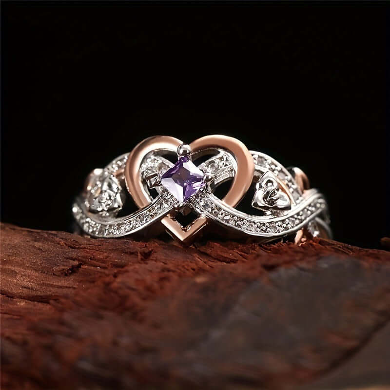 Women's Simple Heart-shaped Zircon Ring | Under Garments | Breeza Wear