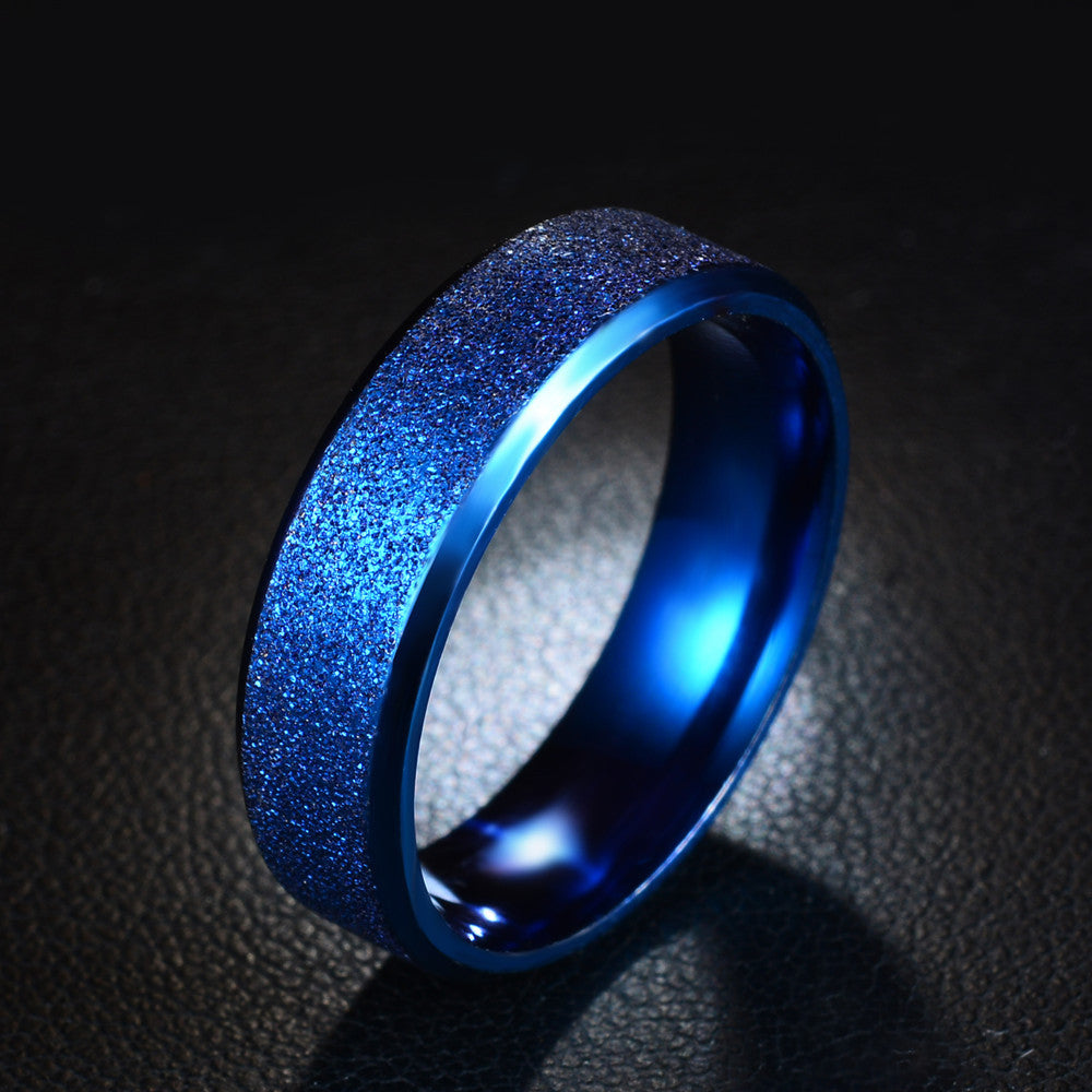 Frosted Individual Ring Stainless Steel Ring