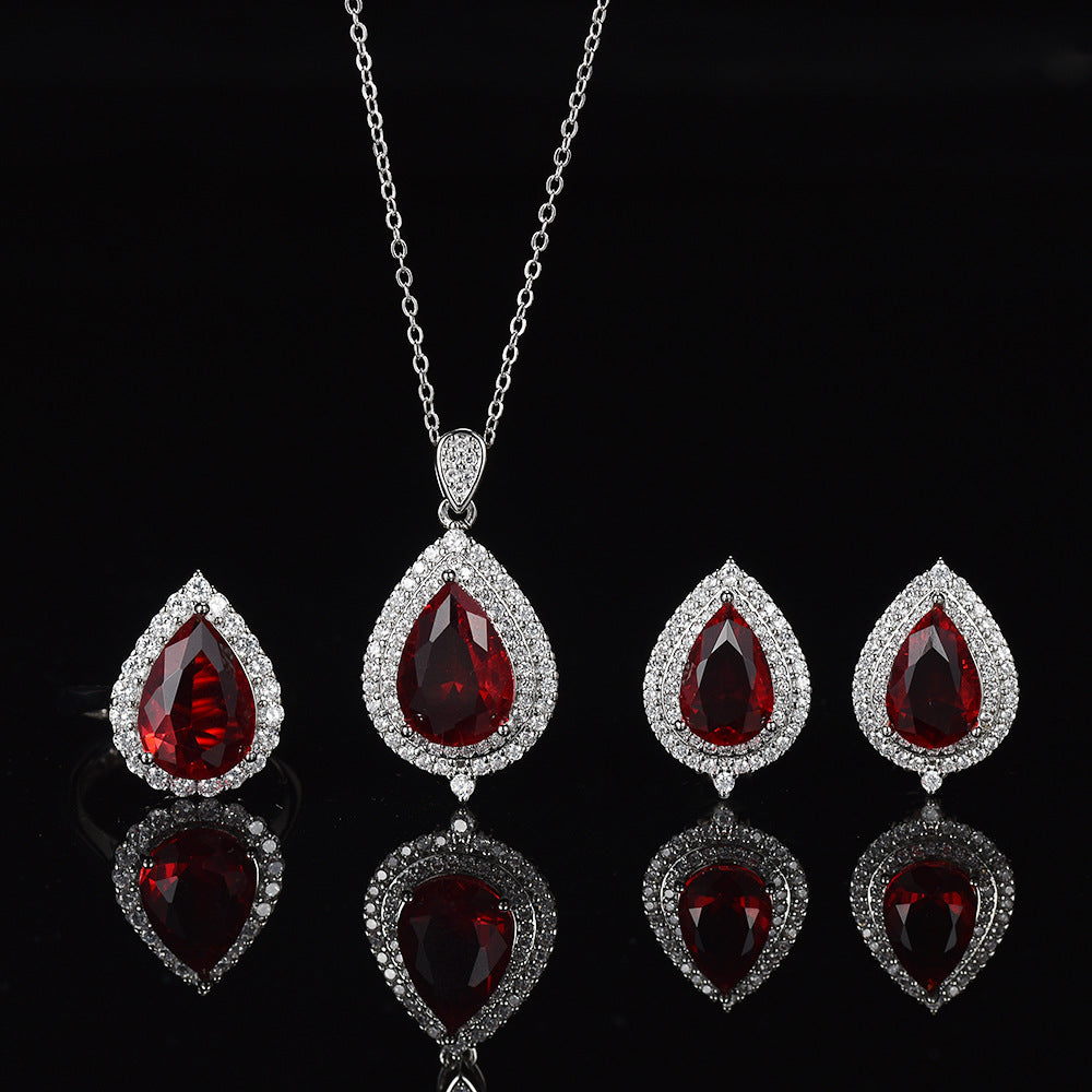 Waterdrop Zircon Gemstone Necklace