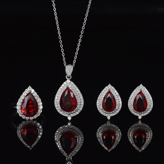 Waterdrop Zircon Gemstone Necklace