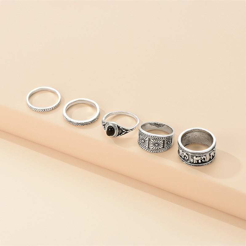 Knuckle Ring Set Cross-border Hot Sale Ring Ring Set
