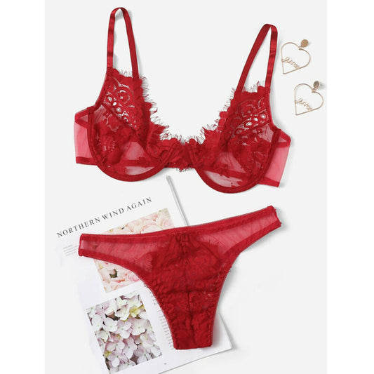 Comfortable Lace Bra Panty Set