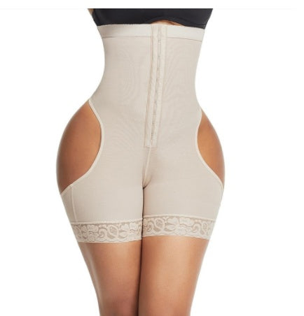 Single-breasted Lace Leaky PP Nylon Hip Shaping Panties