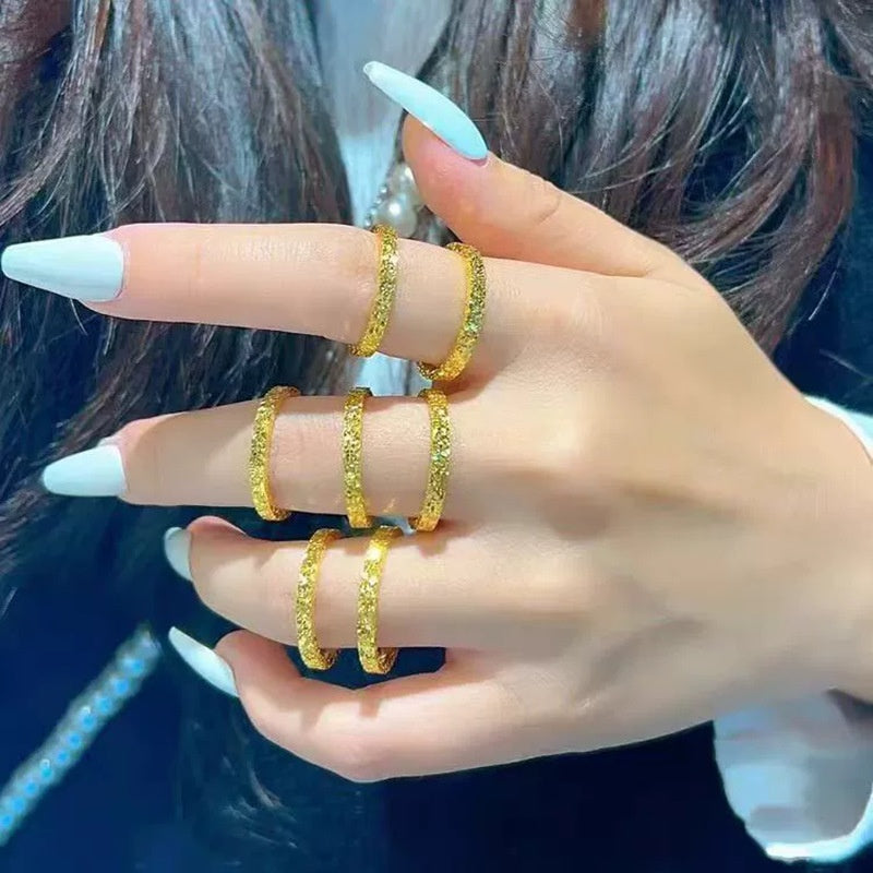 Crushed Ice Luxury Silver Ring