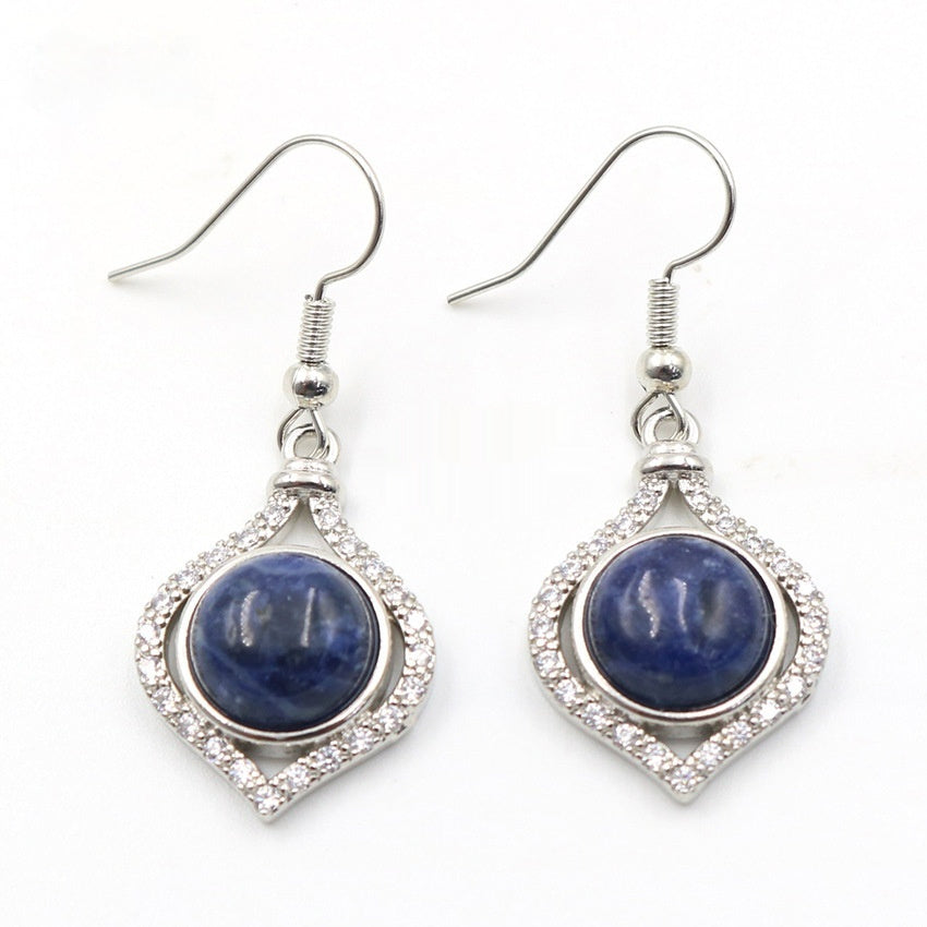 Amethyst Pack Beads Girls' Earrings Eardrops