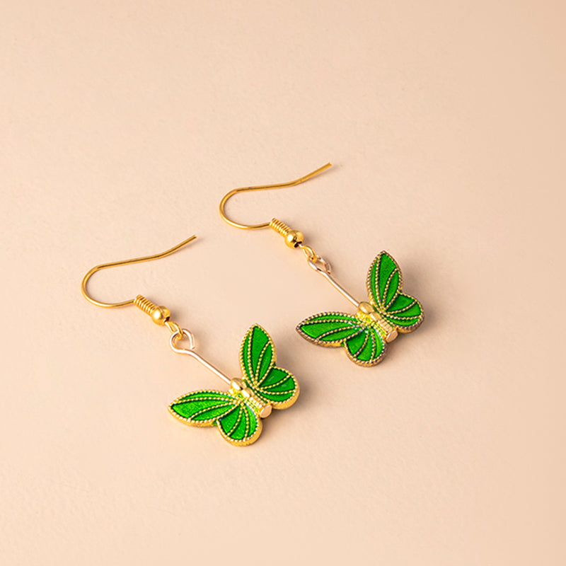 Boho Green Blue Red Butterfly Earrings For Women Girls