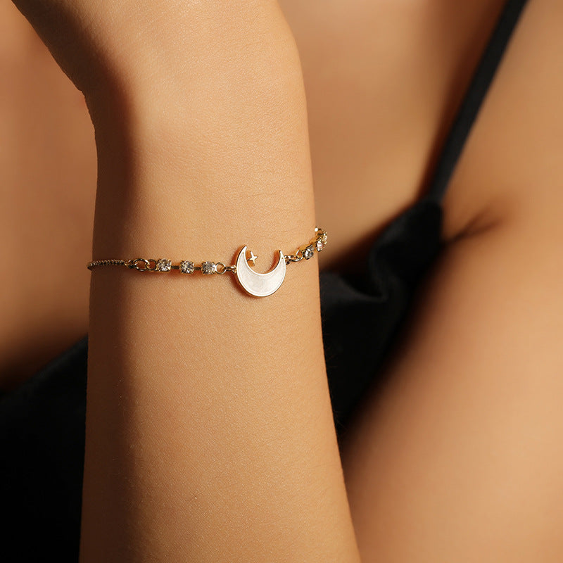 Korean Simple Moon Bracelet Women