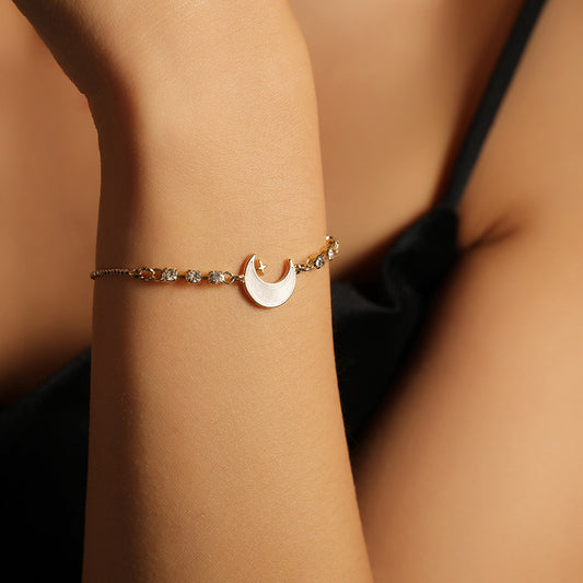 Korean Simple Moon Bracelet Women
