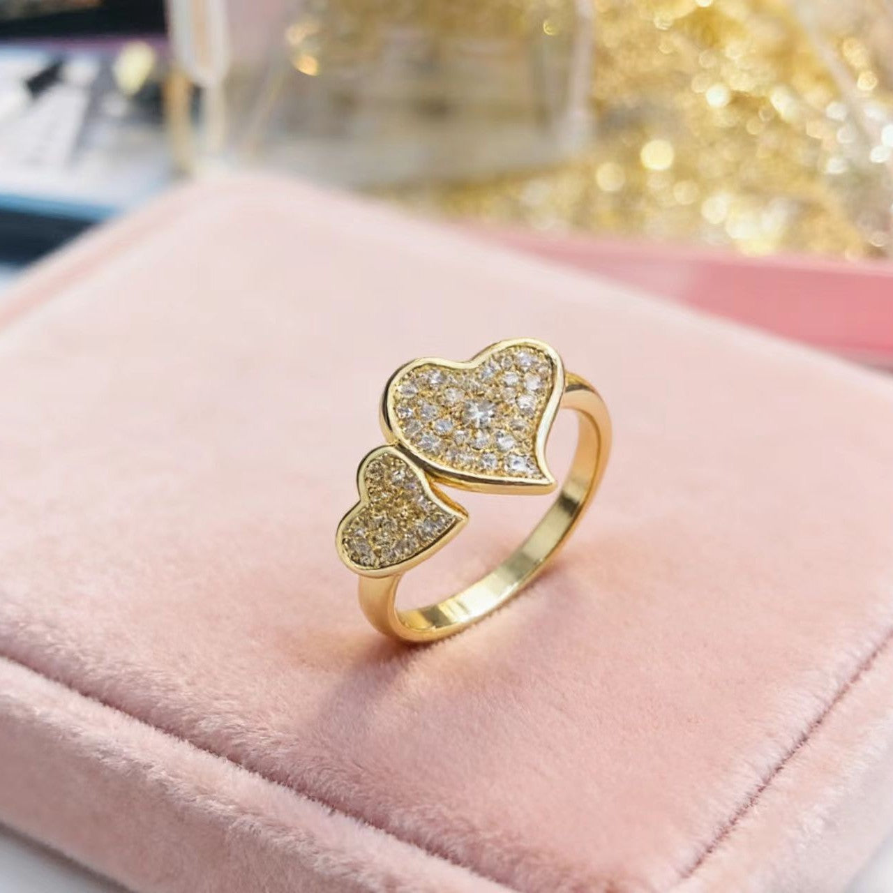 Heart Shaped Elegant Silver Ring