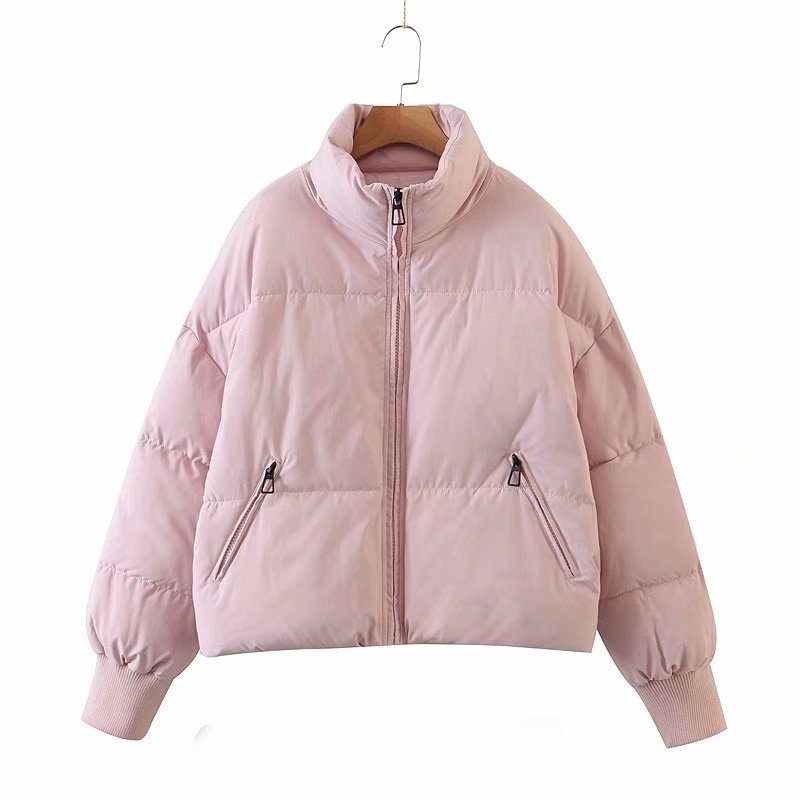 Women's Urban Leisure Versatile Stand Collar Puffer Jacket Coat