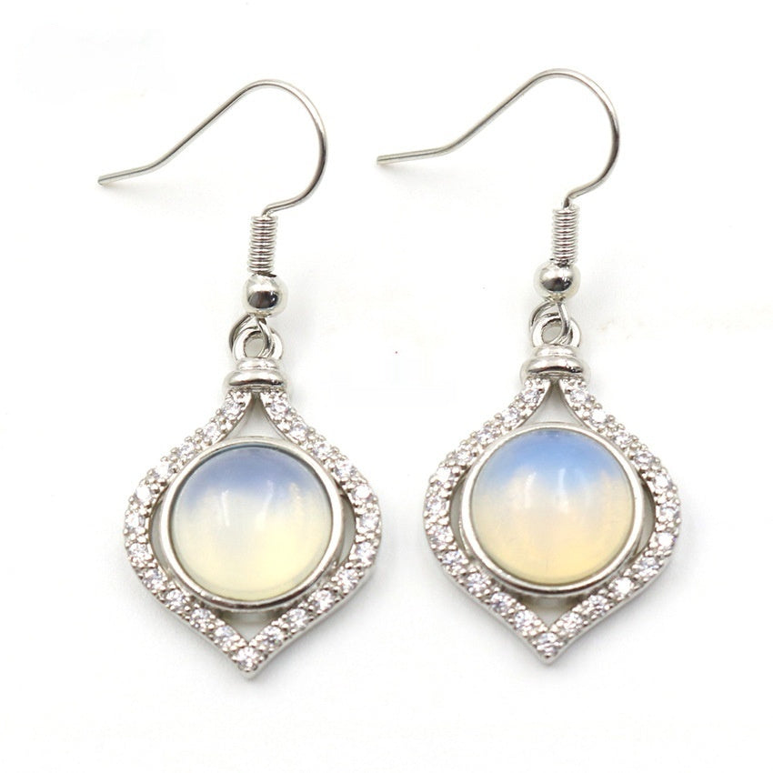 Amethyst Pack Beads Girls' Earrings Eardrops