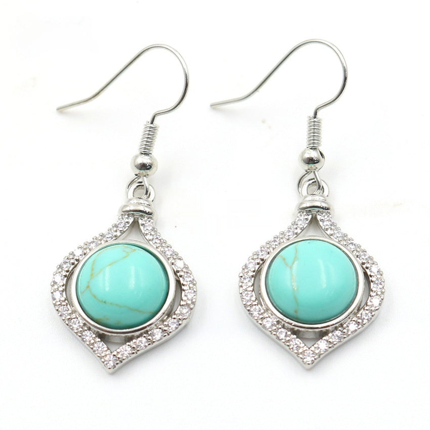 Amethyst Pack Beads Girls' Earrings Eardrops