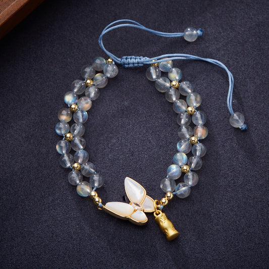 Moonstone Woven Bracelet For Women