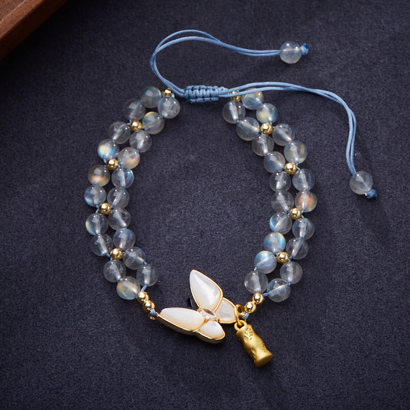 Moonstone Woven Bracelet For Women