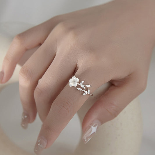 Flower Leaf Ring Women's Ring Accessories