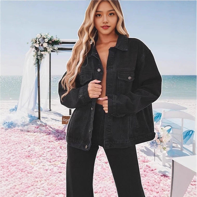 Fashion Denim Jacket Top Women