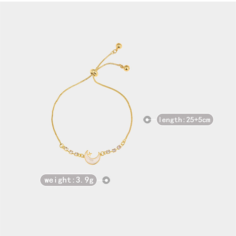 Korean Simple Moon Bracelet Women